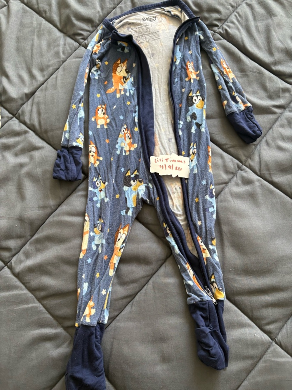 Little Sleepies Bluey Zippie Pajamas